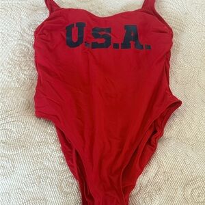 Xhilaration Red Woman’s One Piece Swimsuit